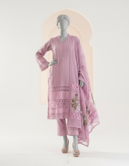 Lilac Floral Cotton net