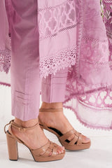 Lilac Floral Cotton net