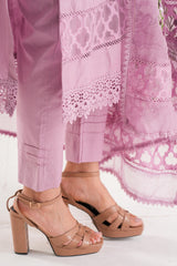 Lilac Floral Cotton net