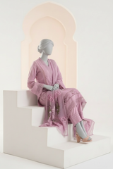 Lilac Floral Cotton net