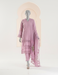 Lilac Floral Cotton net